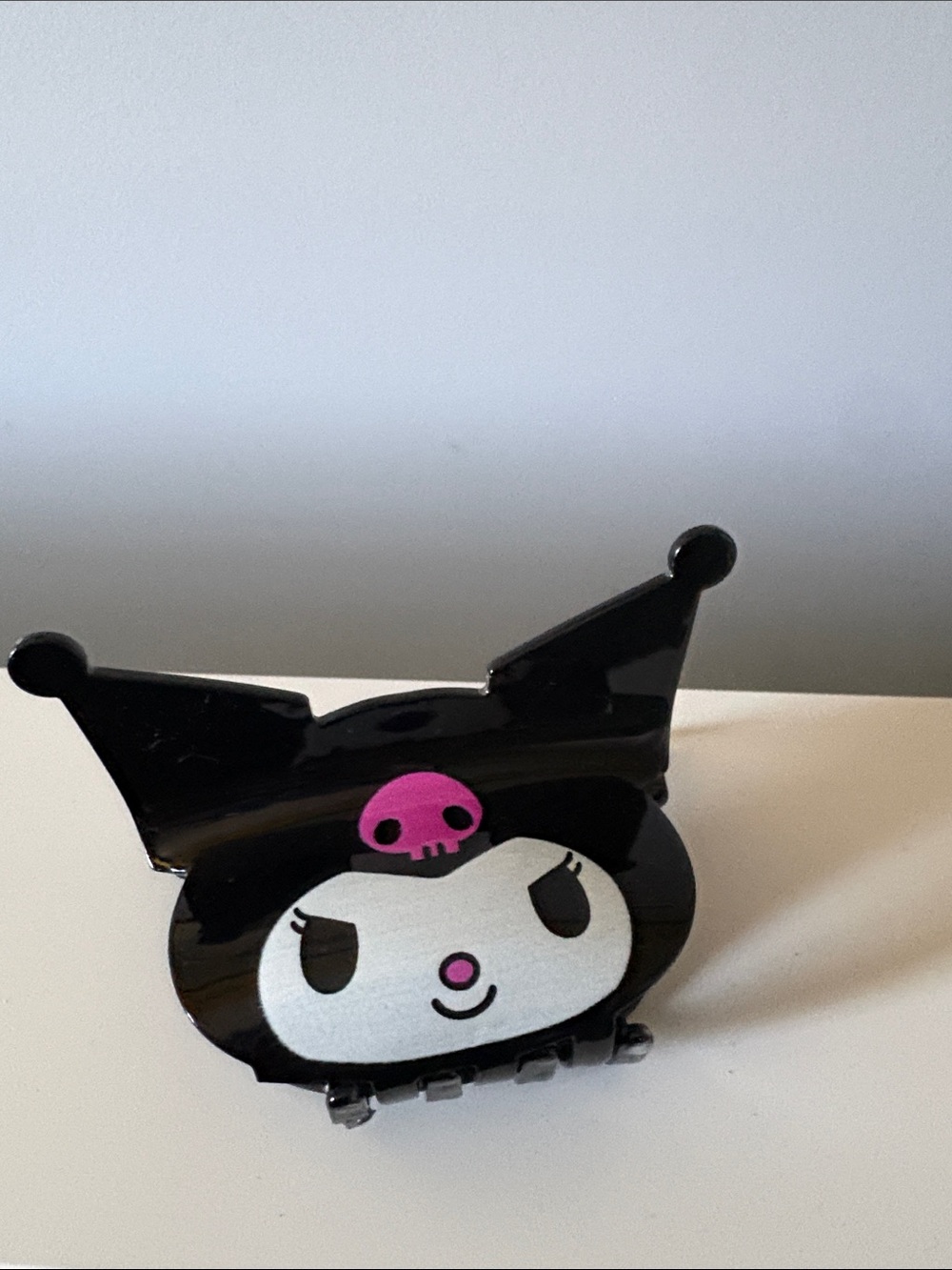 Sanrio Kuromi Black with Pink Accent Hair Claw